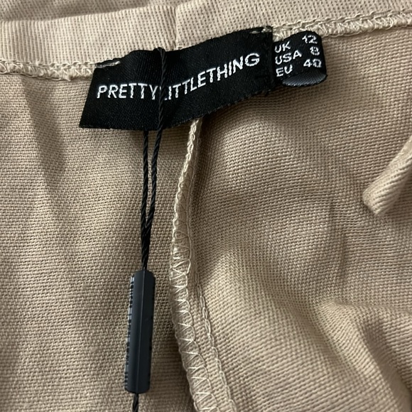 NWT Stone Woven Cut Out Cargo Joggers-12 (UK Size) - Picture 6 of 6